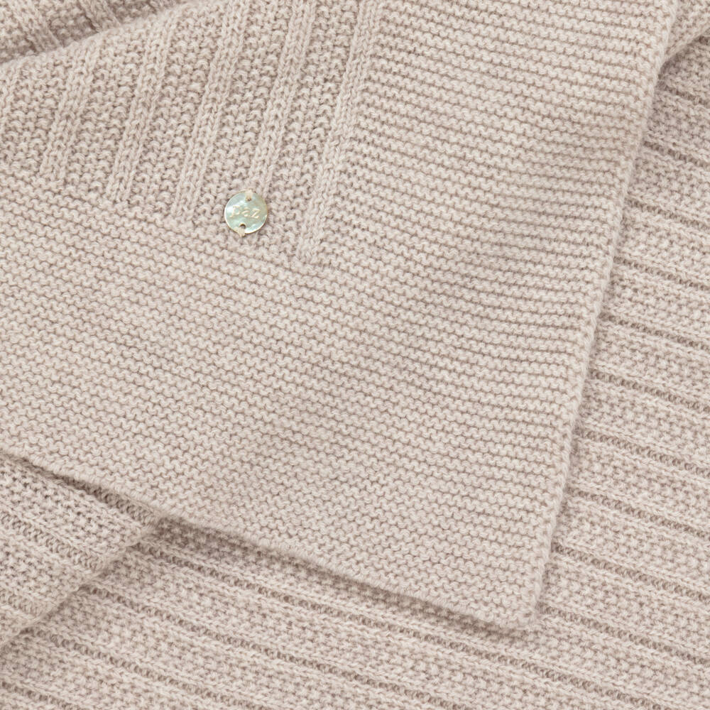 PAZ Rodríguez-Boys Beige Woollen Baby Blanket | Childrensalon Outlet