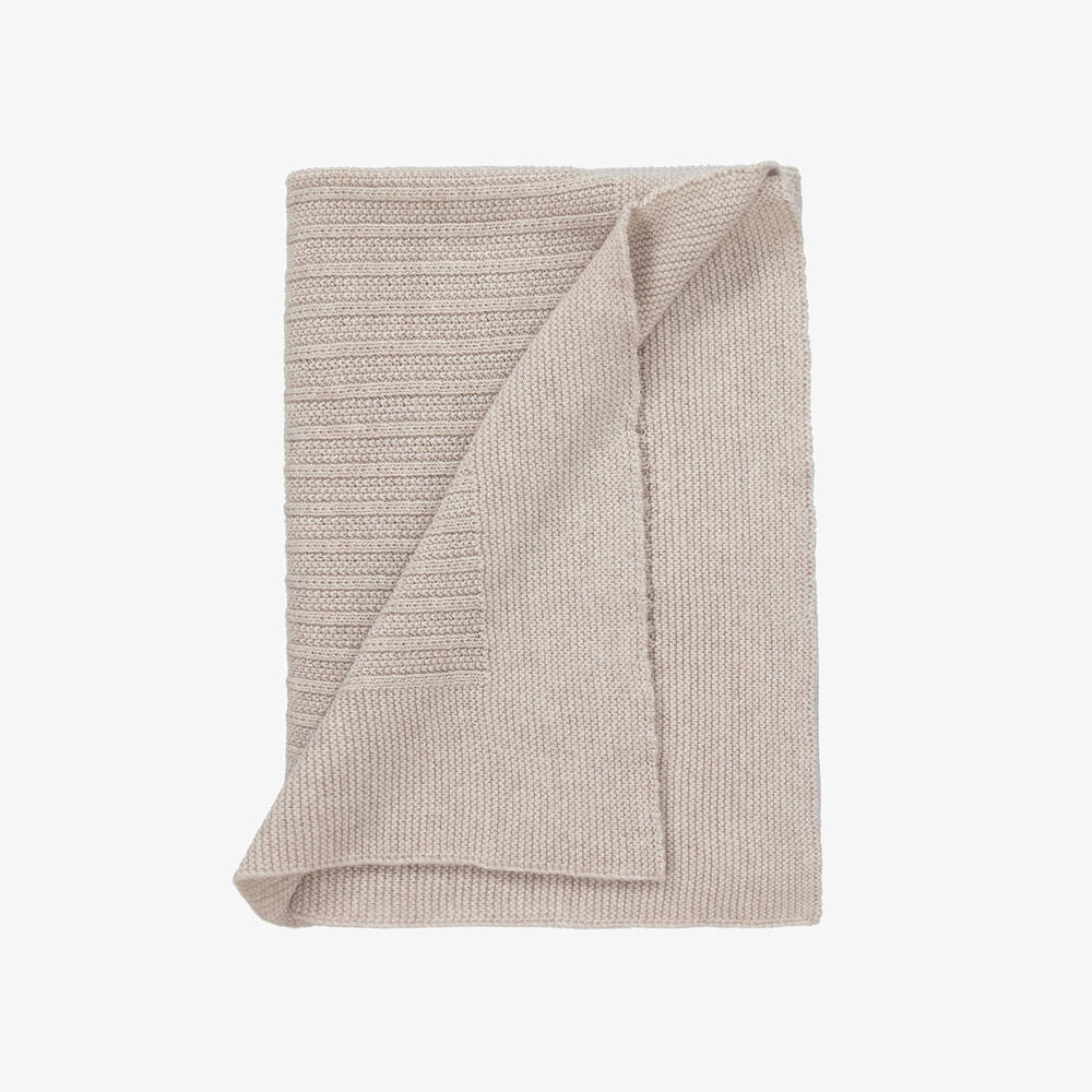 PAZ Rodríguez-Boys Beige Woollen Baby Blanket | Childrensalon Outlet