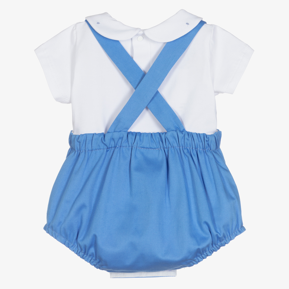 PAZ Rodríguez-Boys Blue Cotton Shorts Set | Childrensalon Outlet