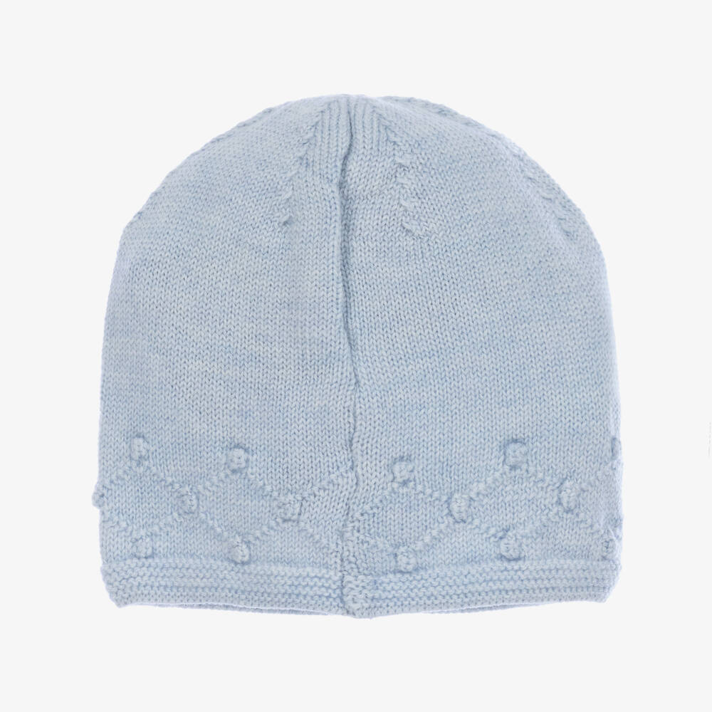 PAZ Rodríguez-Boys Blue Merino Knit Hat | Childrensalon Outlet