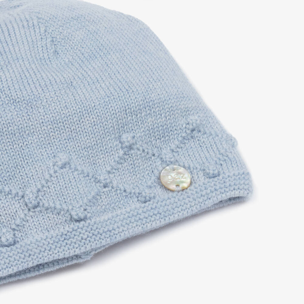 PAZ Rodríguez-Boys Blue Merino Knit Hat | Childrensalon Outlet