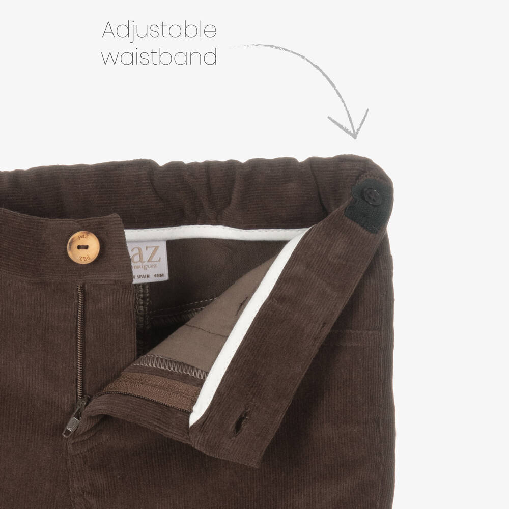 PAZ Rodríguez-Boys Brown & Beige Trouser Set | Childrensalon Outlet