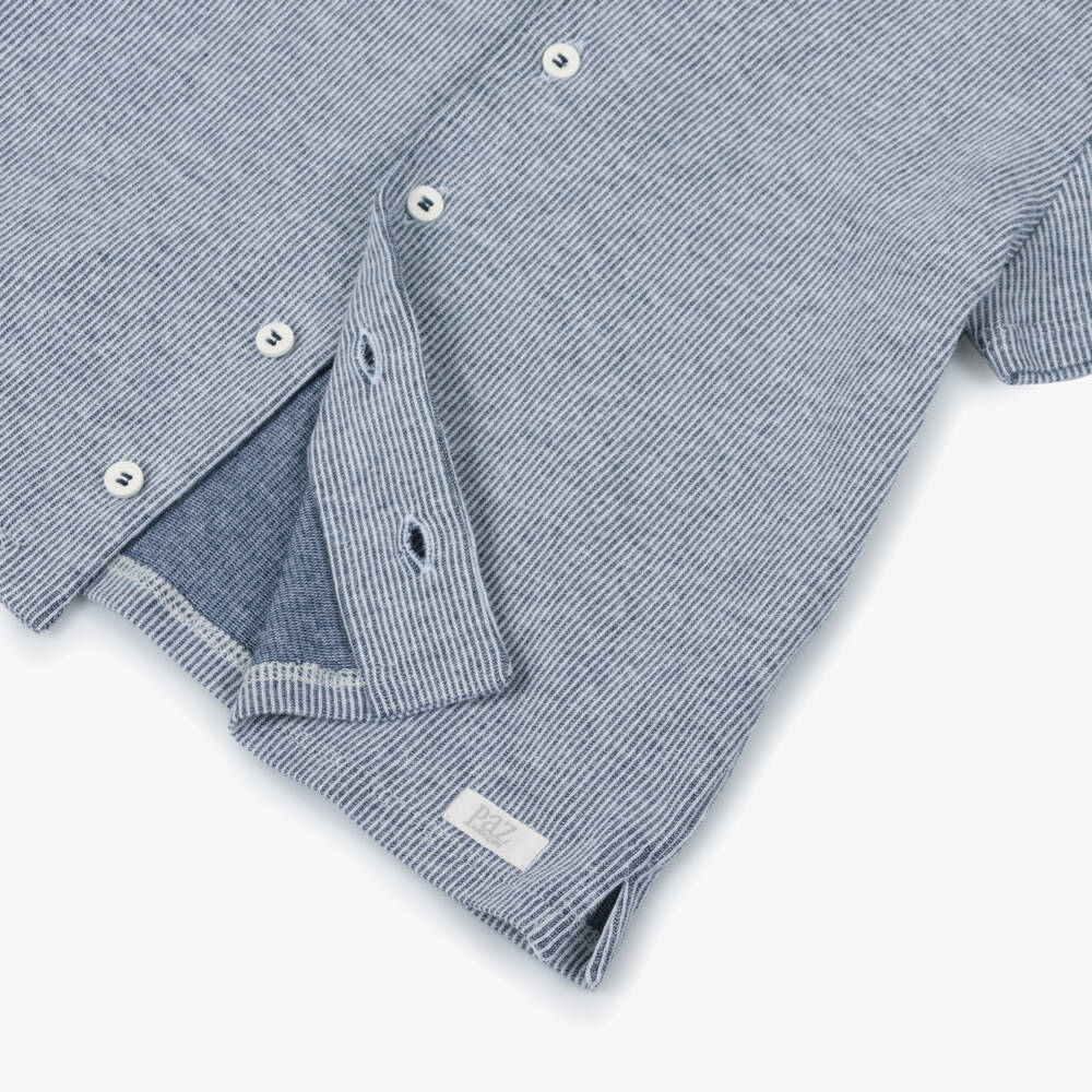 PAZ Rodríguez-طقم كلاسيكي مخطط باللون الأزرق الداكن للأولاد | Childrensalon Outlet