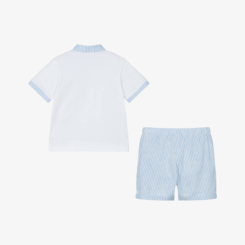 PAZ Rodríguez-Boys Classic White & Blue Ensemble | Childrensalon Outlet