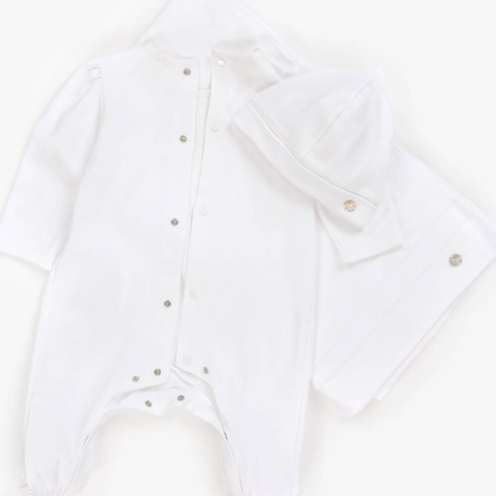 PAZ Rodríguez-Boys Cotton White Layette Trio | Childrensalon Outlet