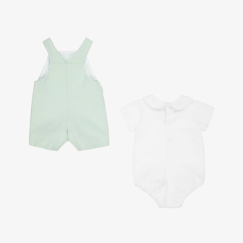 PAZ Rodríguez-Boys Green Dungaree Outfit Set | Childrensalon Outlet