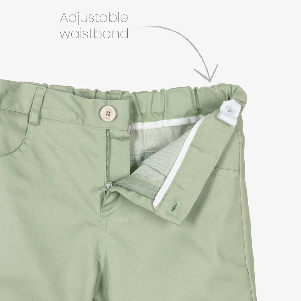 PAZ Rodríguez-Boys Green Gingham Shirt & Shorts Set | Childrensalon Outlet