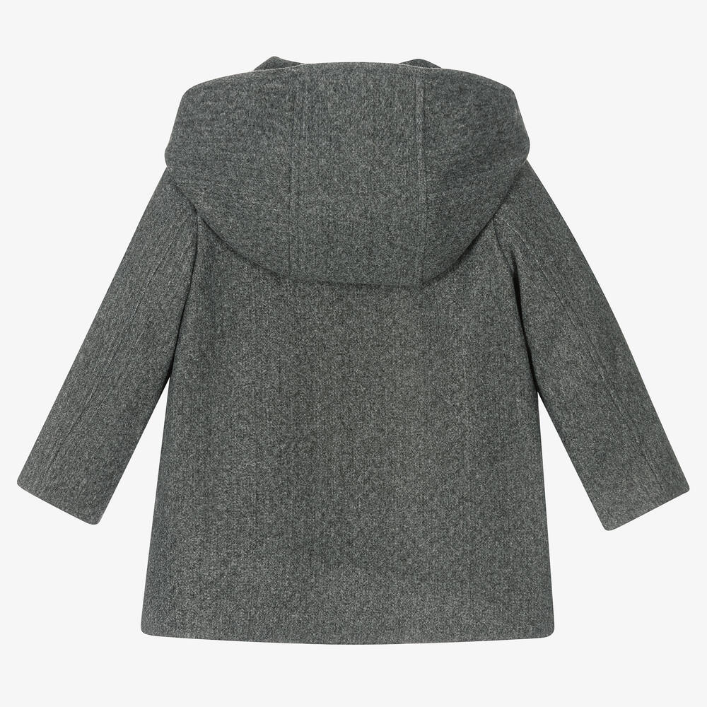 Childrens grey duffle coat discount