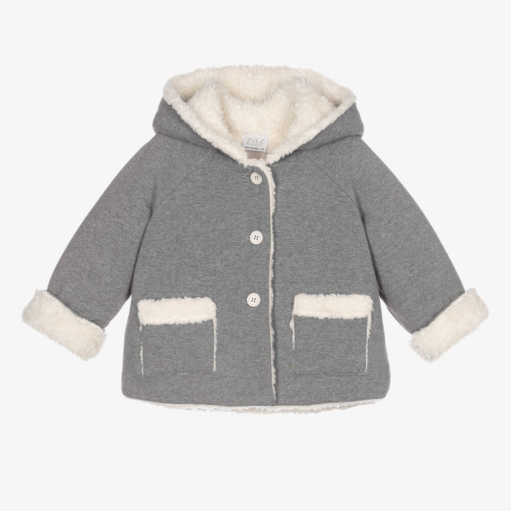 Paz Rodríguez - Boys Grey Fleece Lined Jacket | Childrensalon