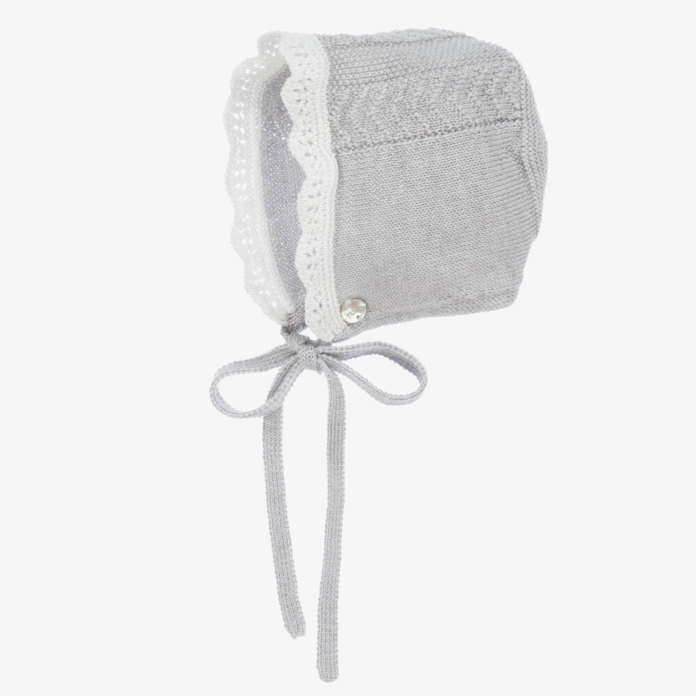 PAZ Rodríguez-Boys Grey Merino Wool Bonnet | Childrensalon Outlet