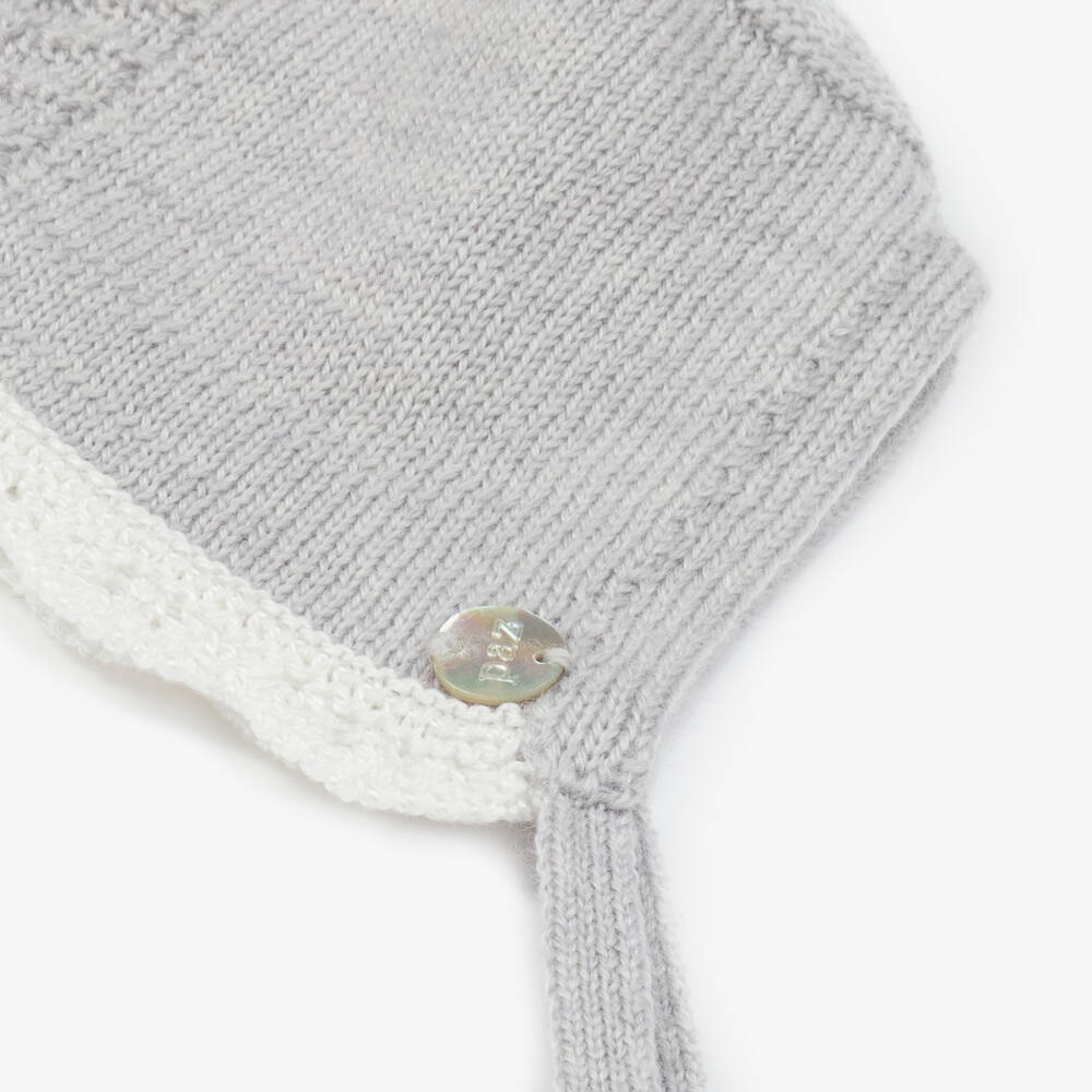 PAZ Rodríguez-Boys Grey Merino Wool Bonnet | Childrensalon Outlet