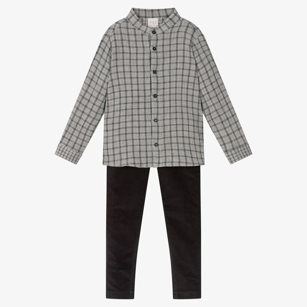 Paz Rodríguez - Серая рубашка и брюки для мальчиков | Childrensalon