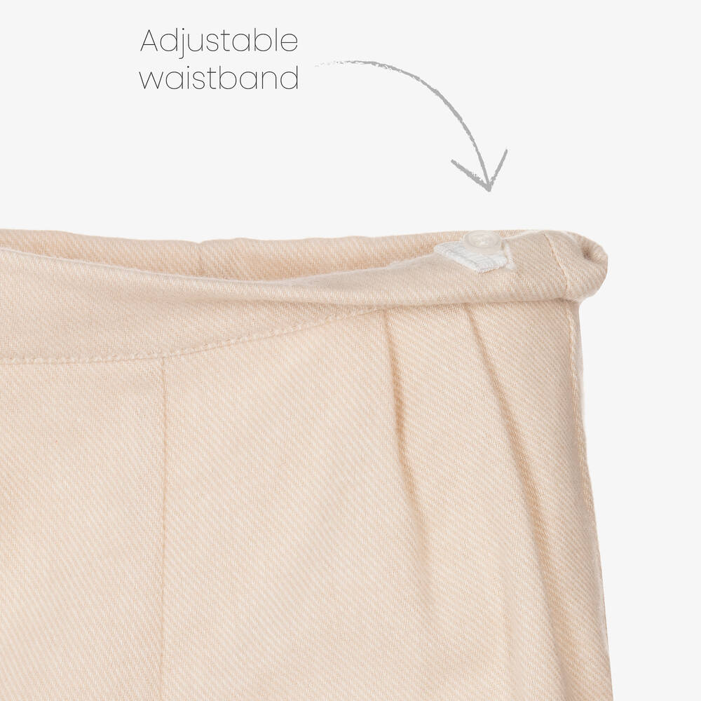 PAZ Rodríguez-Boys Ivory & Beige Cotton Shorts Set | Childrensalon Outlet