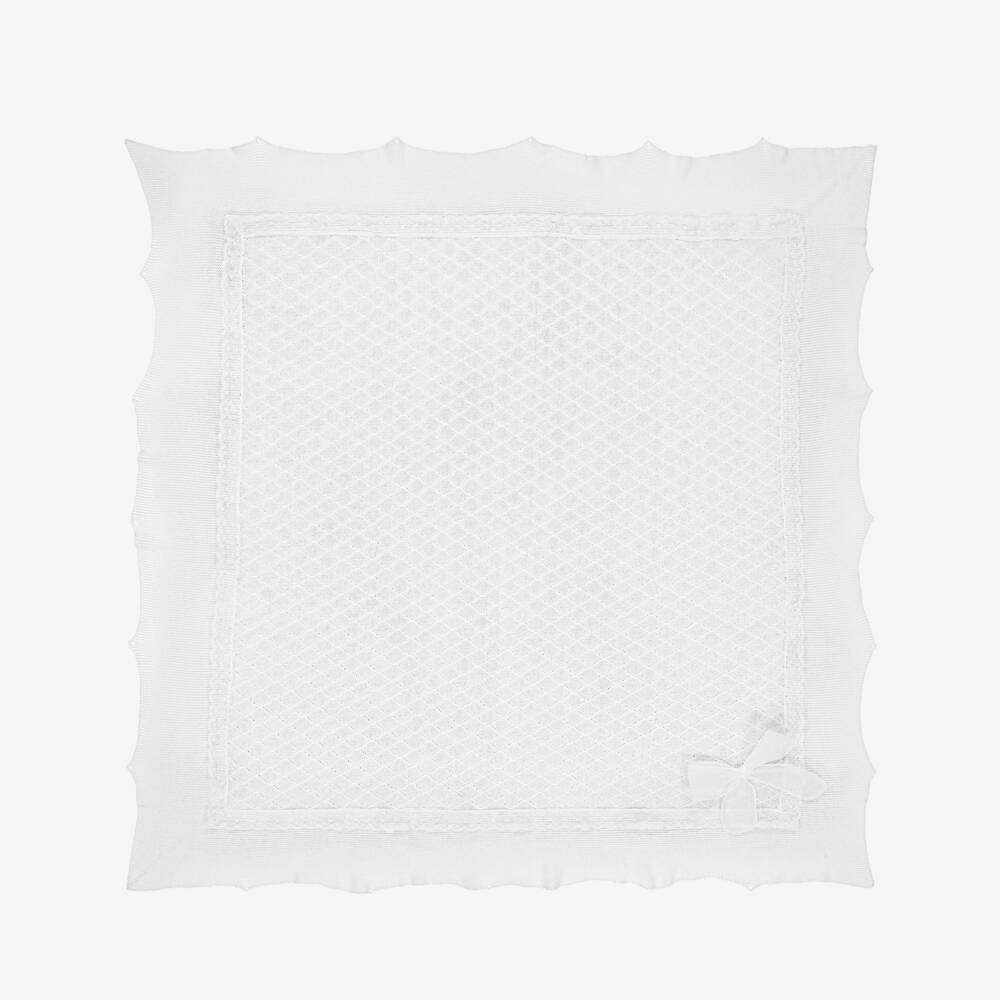 PAZ Rodríguez-Boys' Ivory Cotton Knit Shawl | Childrensalon Outlet