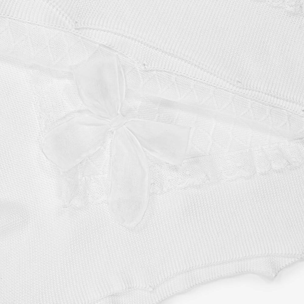PAZ Rodríguez-Boys' Ivory Cotton Knit Shawl | Childrensalon Outlet
