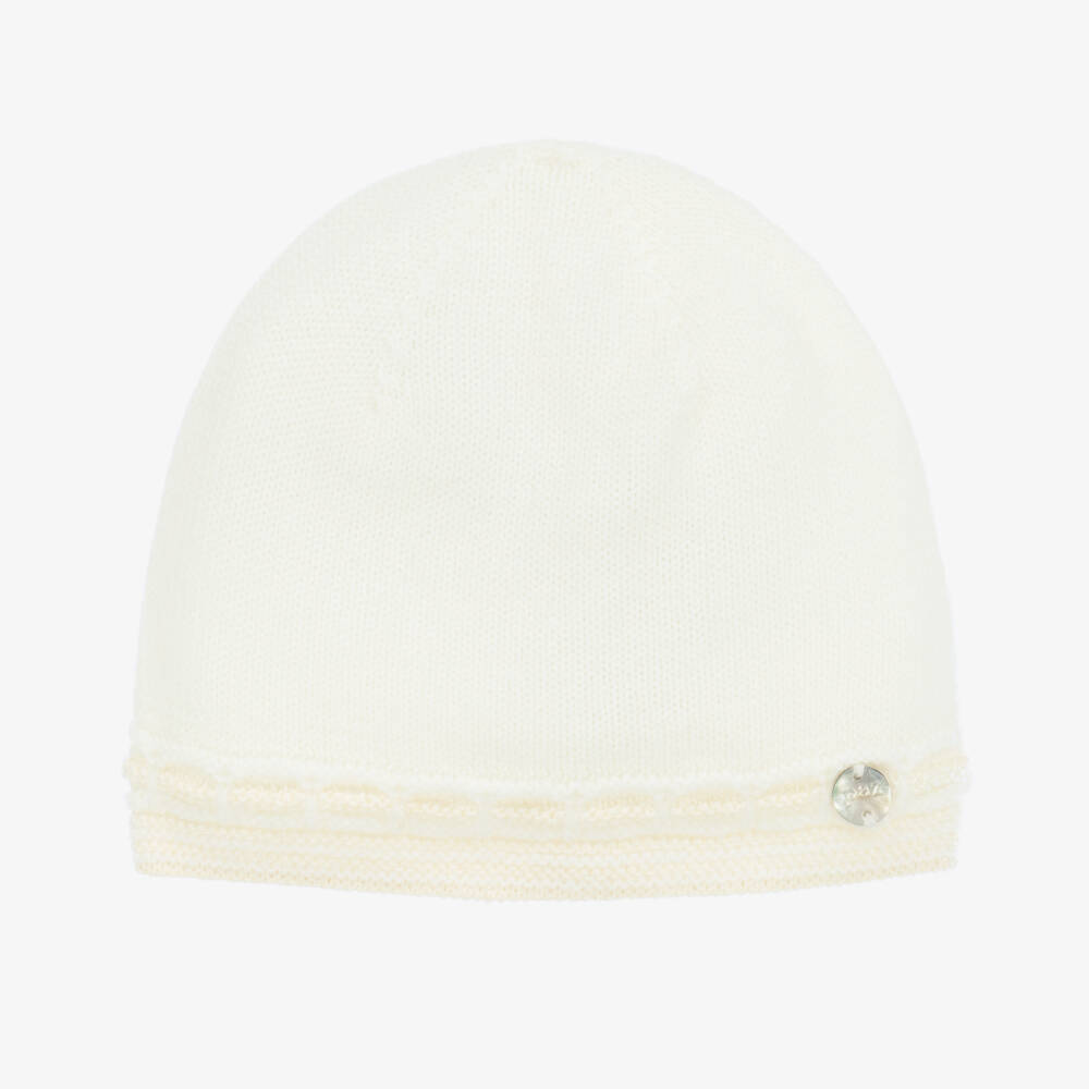 PAZ Rodríguez-Boys Ivory Merino Wool Cap | Childrensalon Outlet