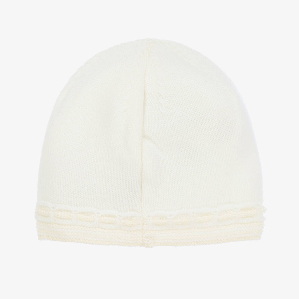 PAZ Rodríguez-Boys Ivory Merino Wool Cap | Childrensalon Outlet
