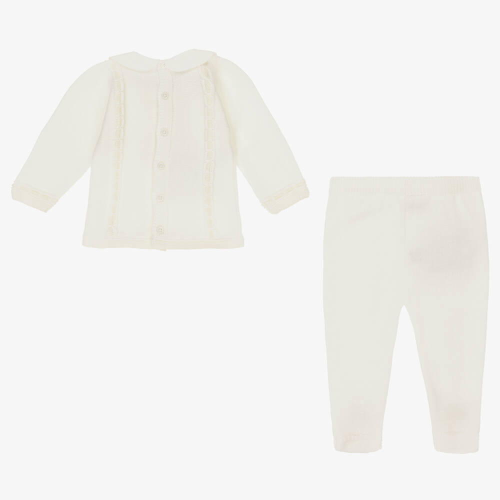 PAZ Rodríguez-Boys Ivory Wool Knit Set | Childrensalon Outlet