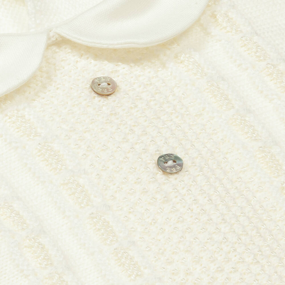 PAZ Rodríguez-Boys Ivory Wool Knit Set | Childrensalon Outlet