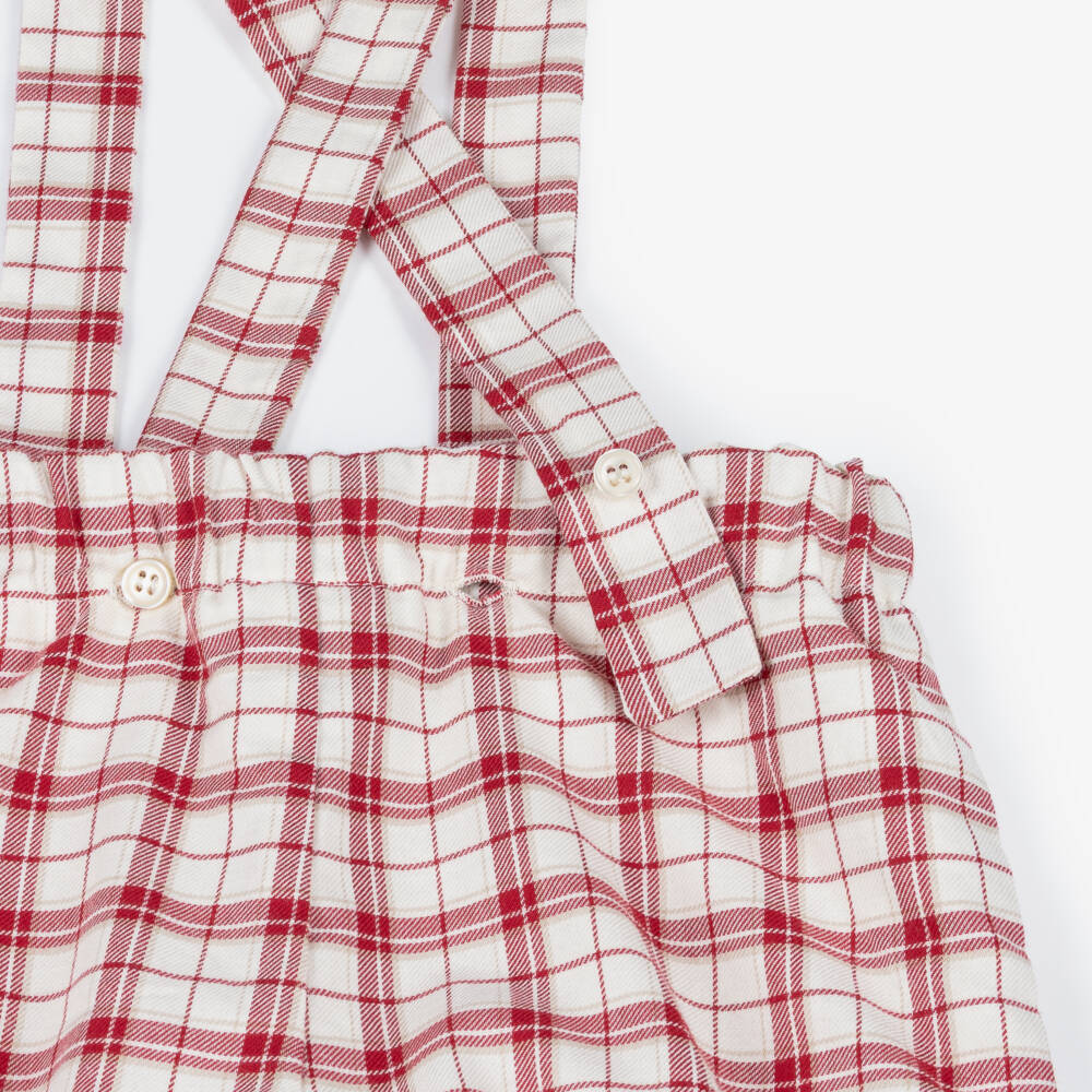 PAZ Rodríguez-Boys Red & White Check Cotton Shirt & Shorts Set | Childrensalon Outlet