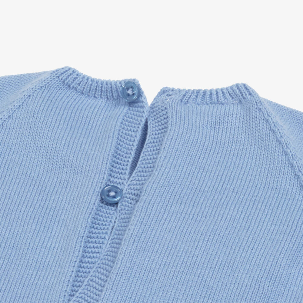 PAZ Rodríguez-Boys' Soft Blue Knit Ensemble | Childrensalon Outlet