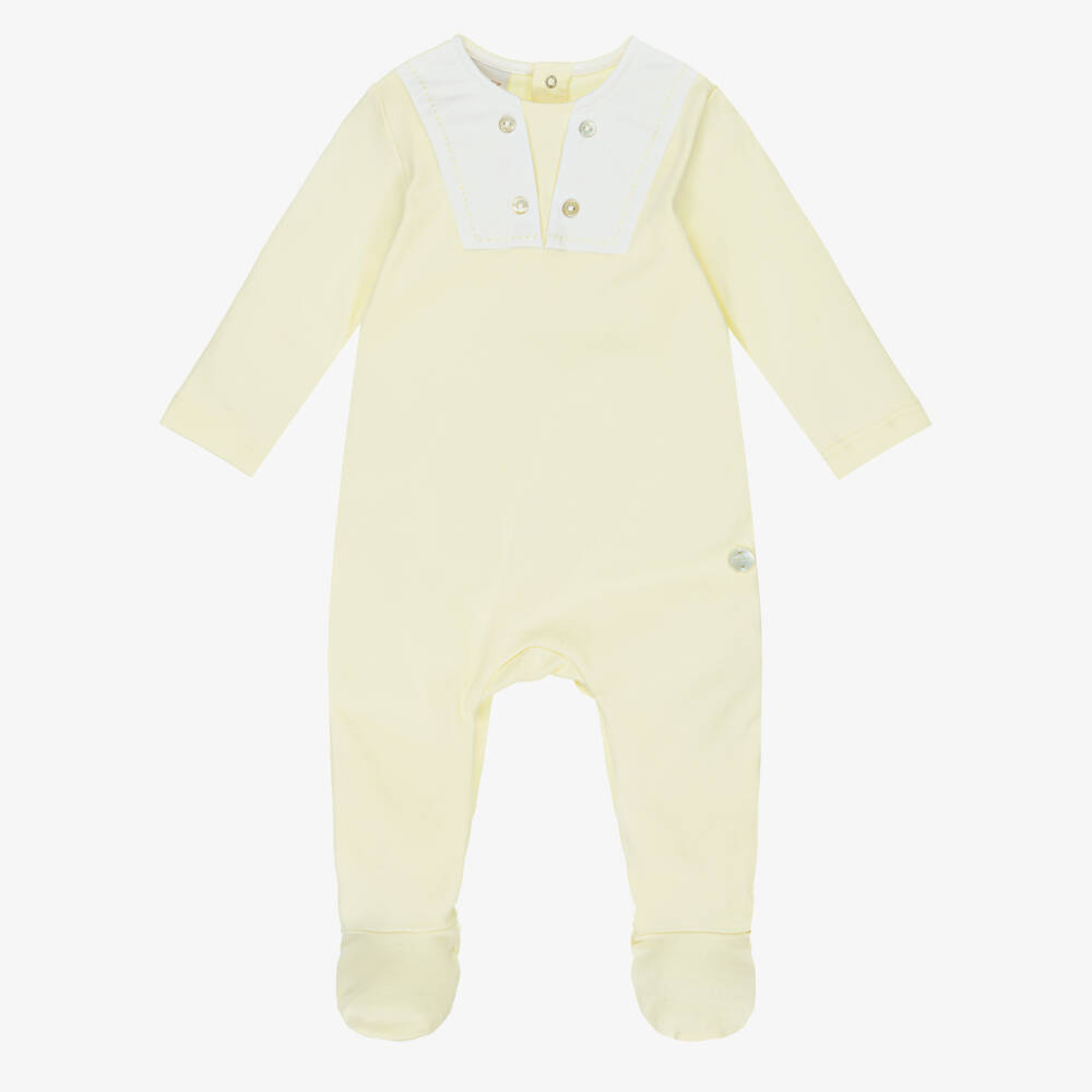 PAZ Rodríguez-Boys Sunny Buttoned Cotton Bodysuit | Childrensalon Outlet