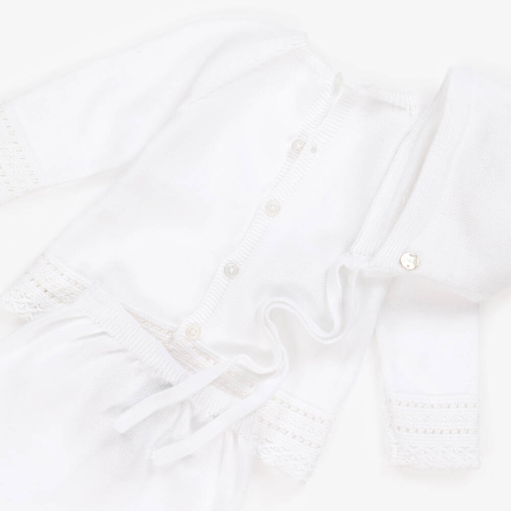 PAZ Rodríguez-Boys White Cozy Knit Set | Childrensalon Outlet