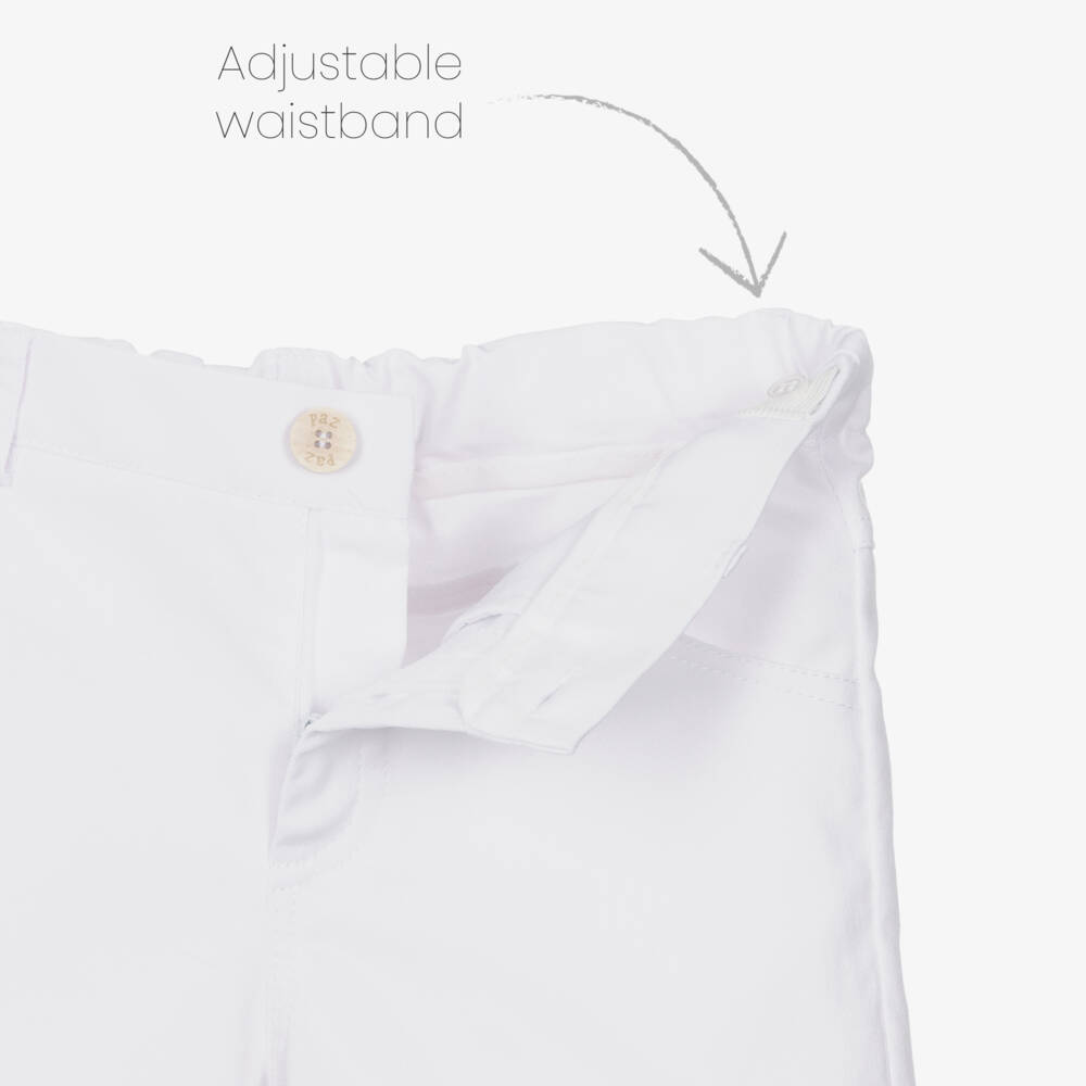 PAZ Rodríguez-Boys Yellow Shirt & White Cotton Shorts Set | Childrensalon Outlet