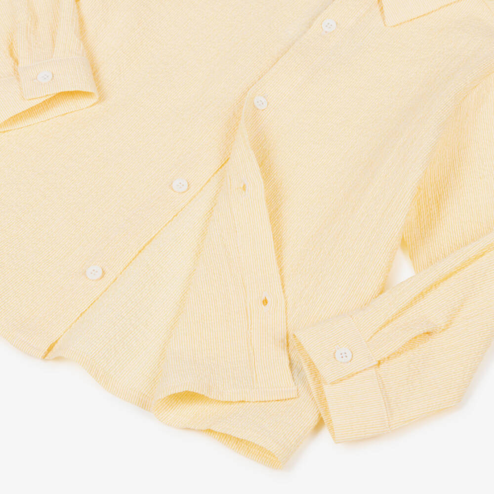 PAZ Rodríguez-Boys Yellow Shirt & White Cotton Shorts Set | Childrensalon Outlet