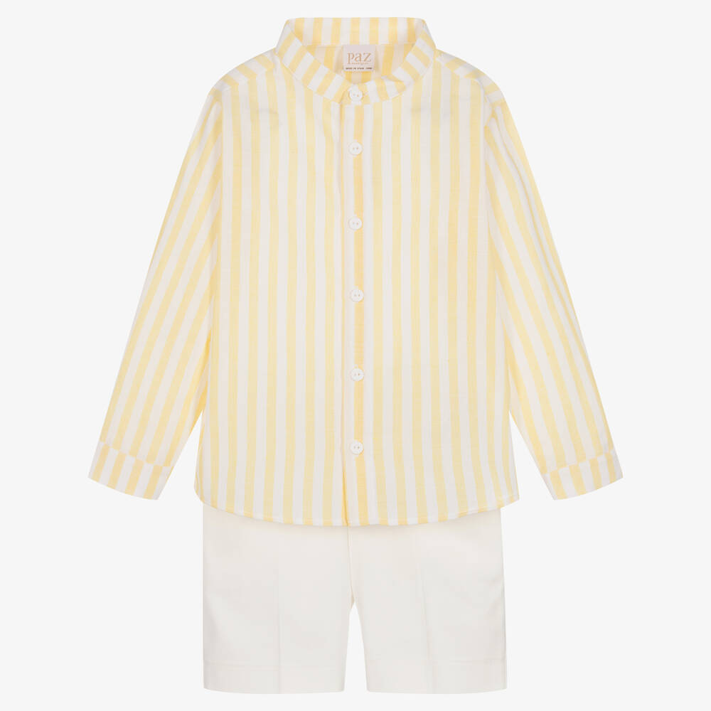 Paz Rodríguez - Рубашка в желтую полоску и шорты | Childrensalon