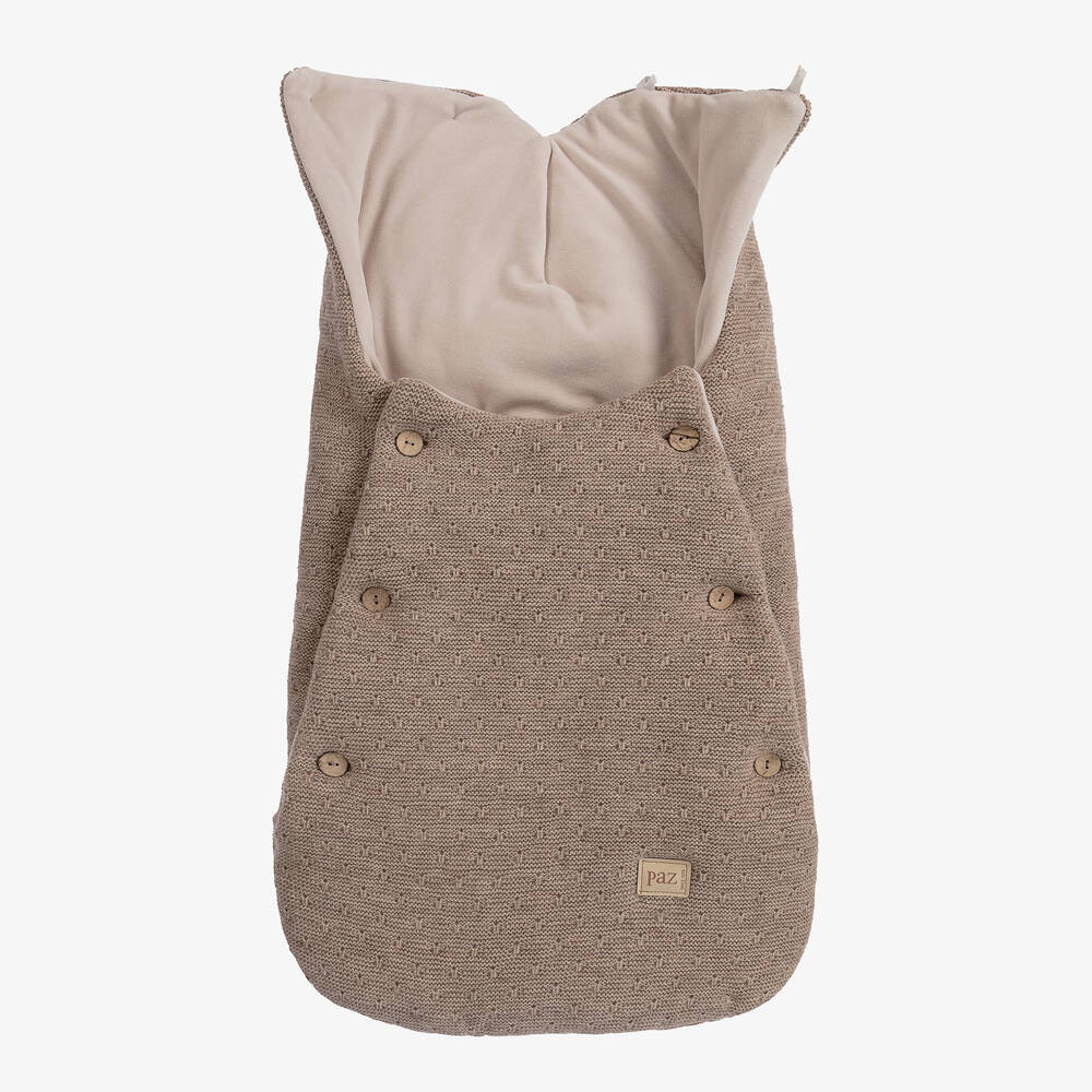 PAZ Rodríguez-Коричневый трикотажный конверт (74см) | Childrensalon Outlet