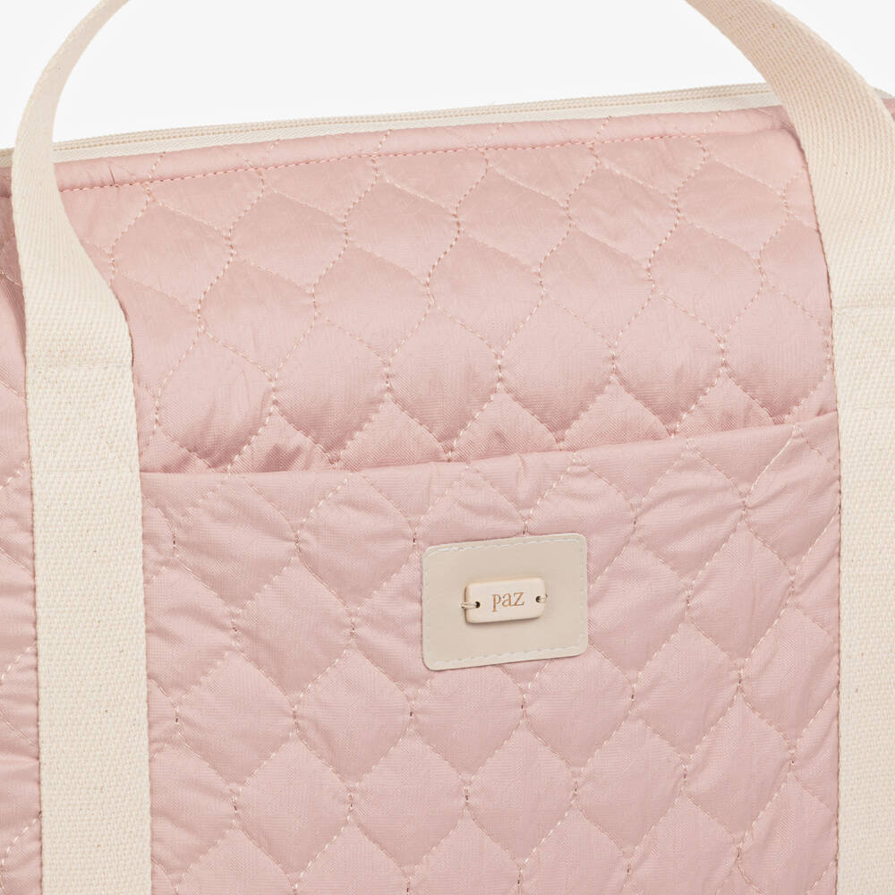 PAZ Rodríguez-Dusky Pink Quilted Changing Bag (35cm) | Childrensalon Outlet