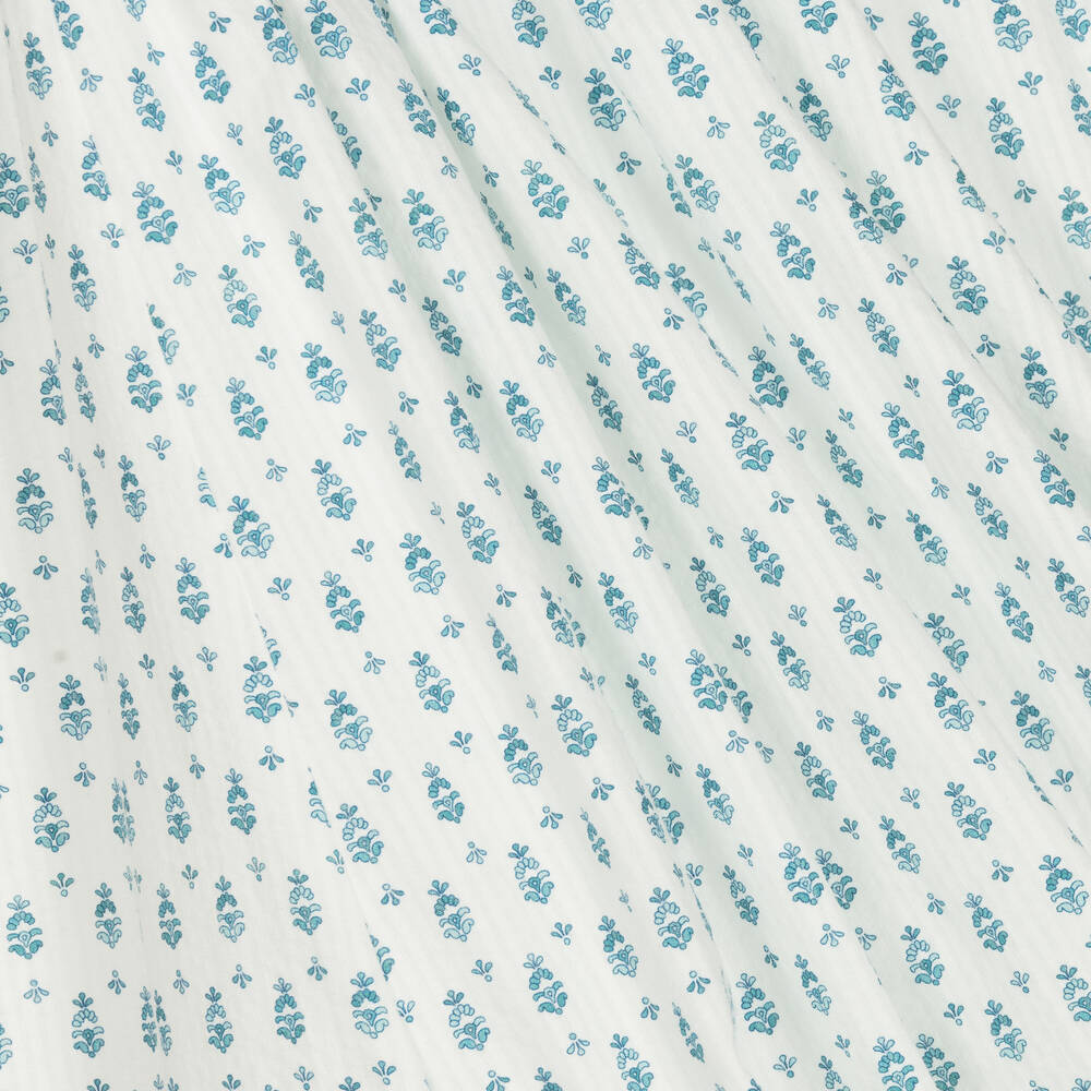 PAZ Rodríguez-Girls Blue & White Cotton Dress | Childrensalon Outlet