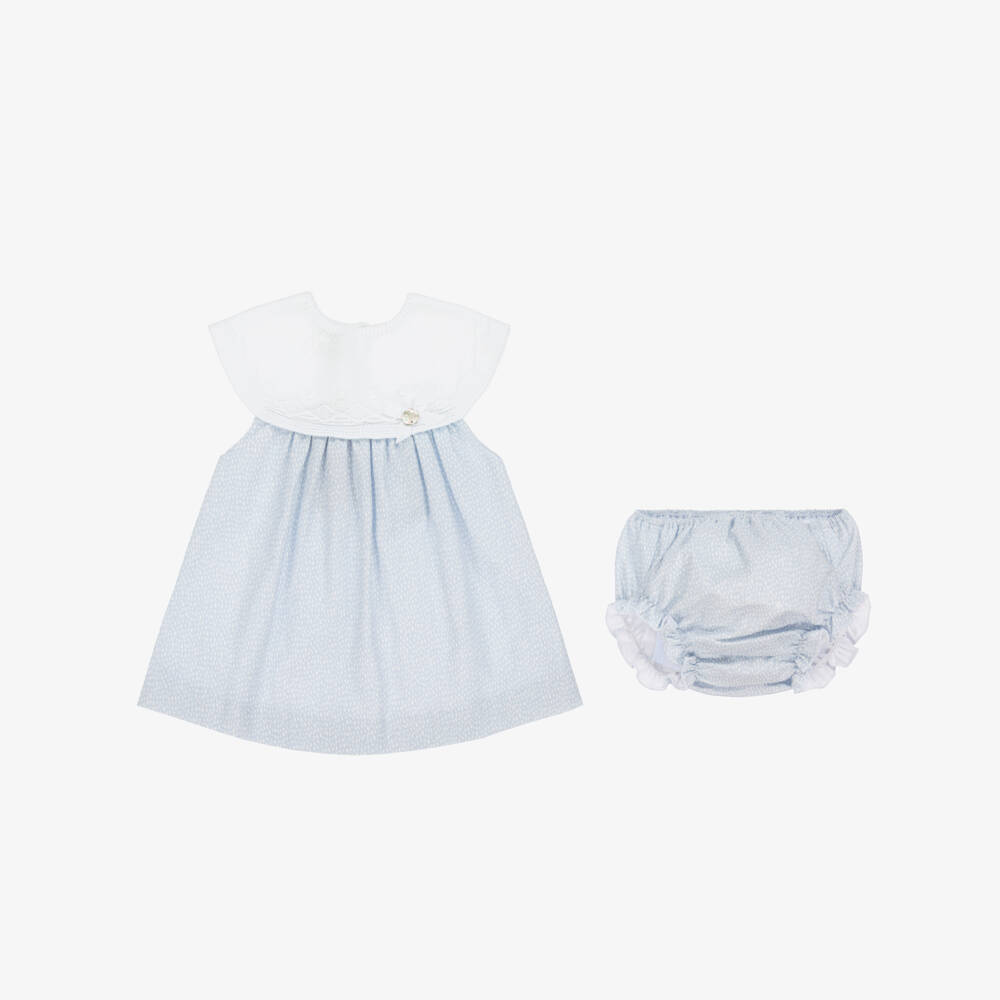 PAZ Rodríguez-Girls Charming Blue Knit Dress | Childrensalon Outlet