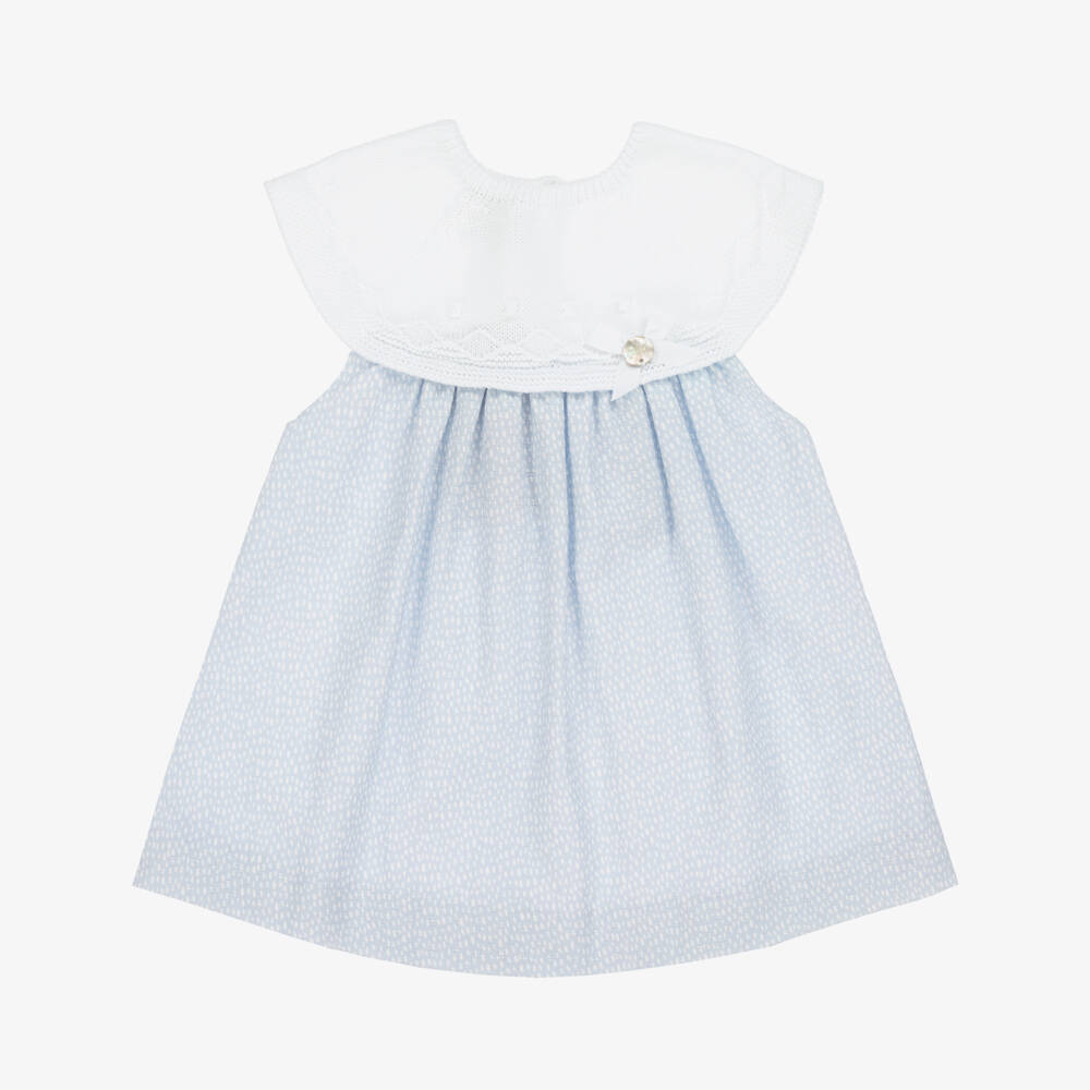 PAZ Rodríguez-Girls Charming Blue Knit Dress | Childrensalon Outlet
