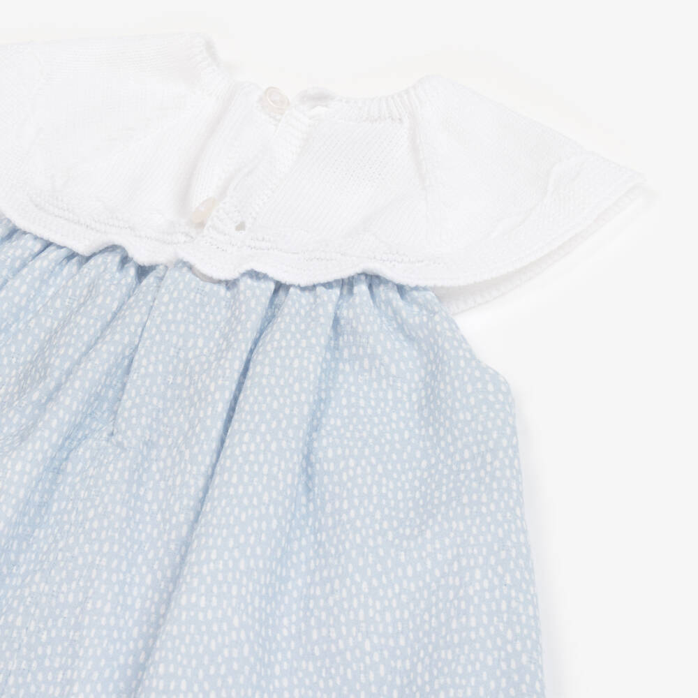 PAZ Rodríguez-Girls Charming Blue Knit Dress | Childrensalon Outlet