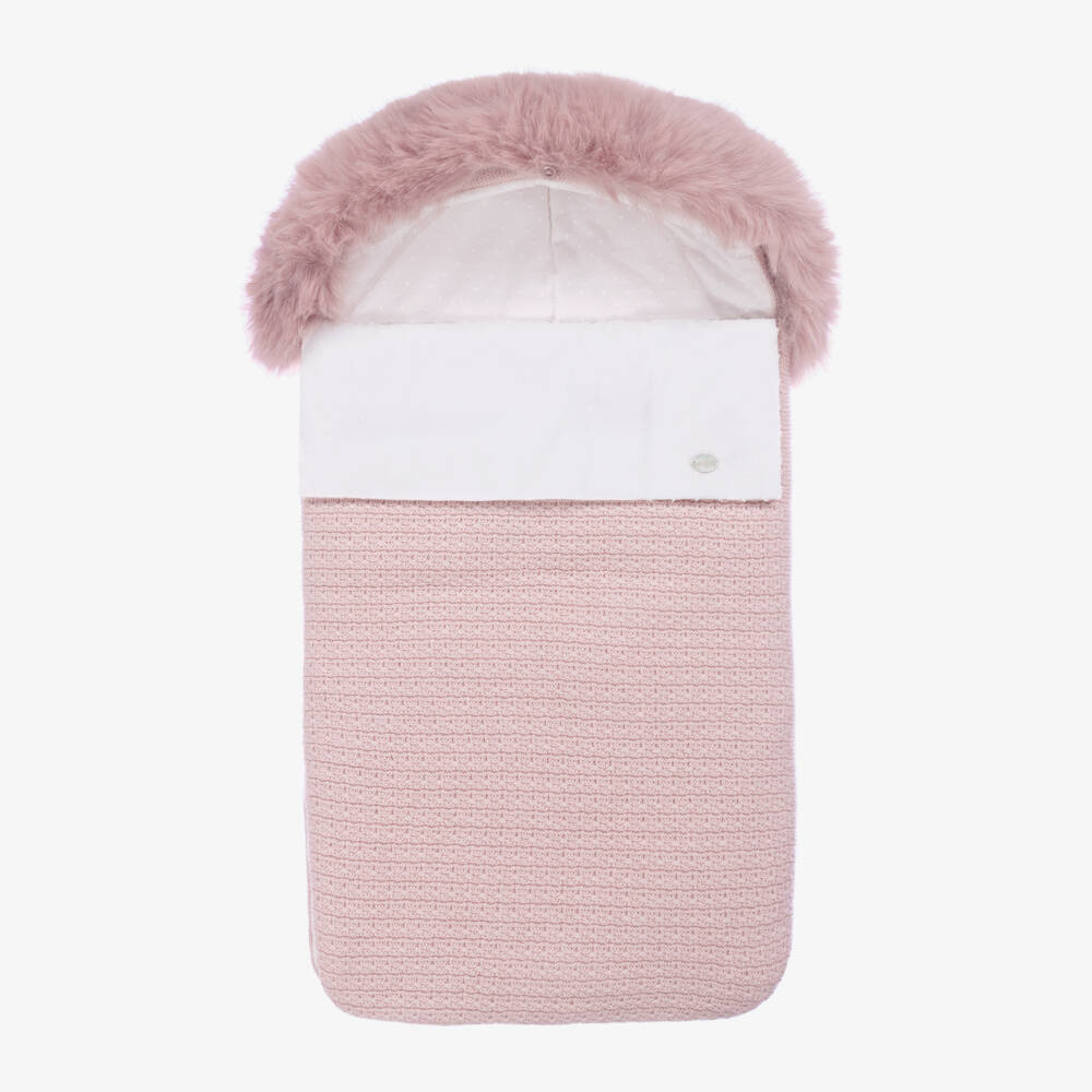 PAZ Rodríguez-Girls Cotton & Cashmere Pink Cocoon | Childrensalon Outlet