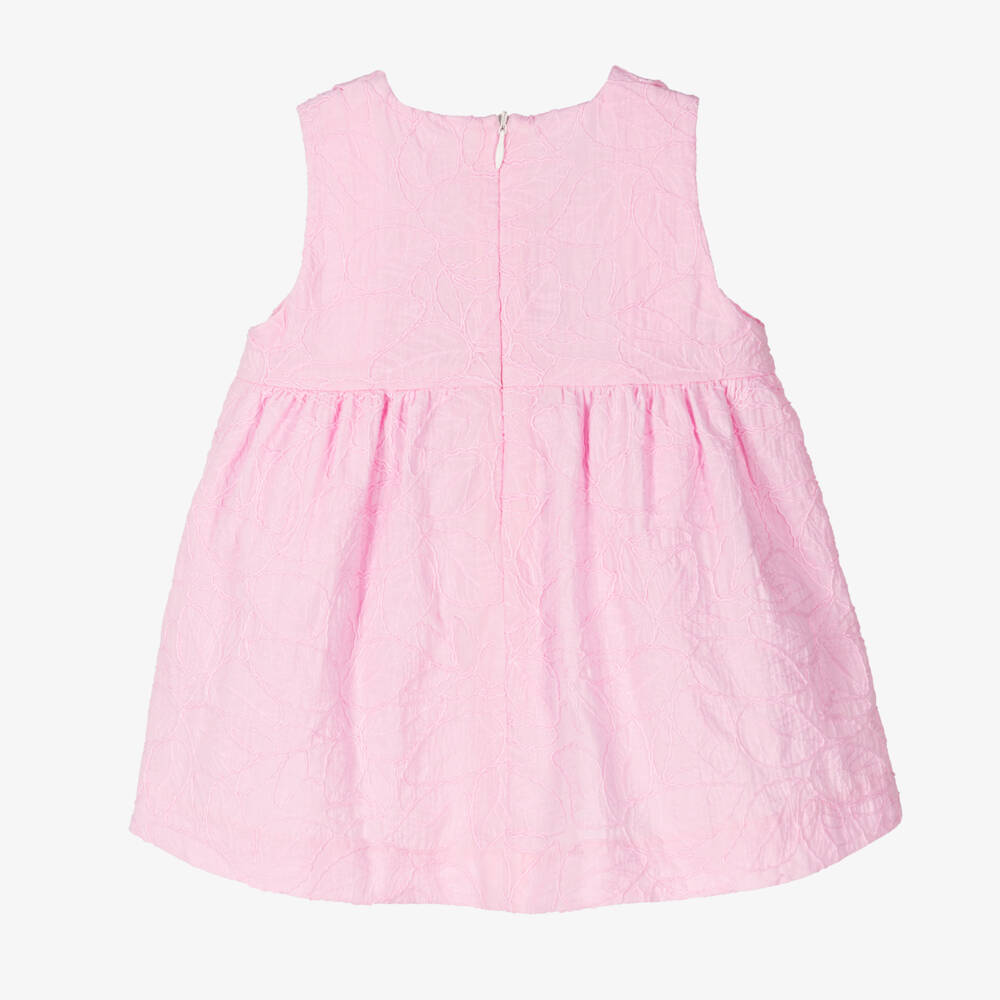 PAZ Rodríguez-Girls Cotton Leaf Embroidered Frock | Childrensalon Outlet
