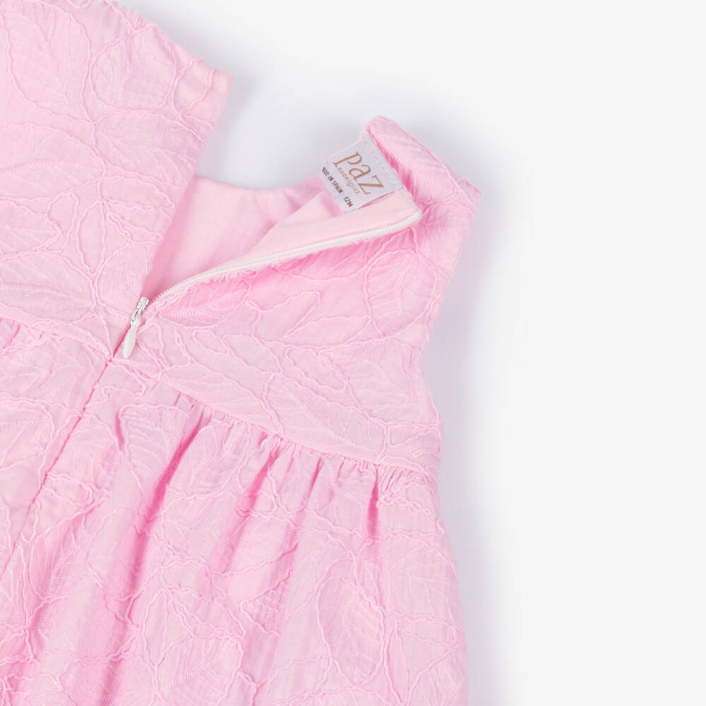 PAZ Rodríguez-Girls Cotton Leaf Embroidered Frock | Childrensalon Outlet