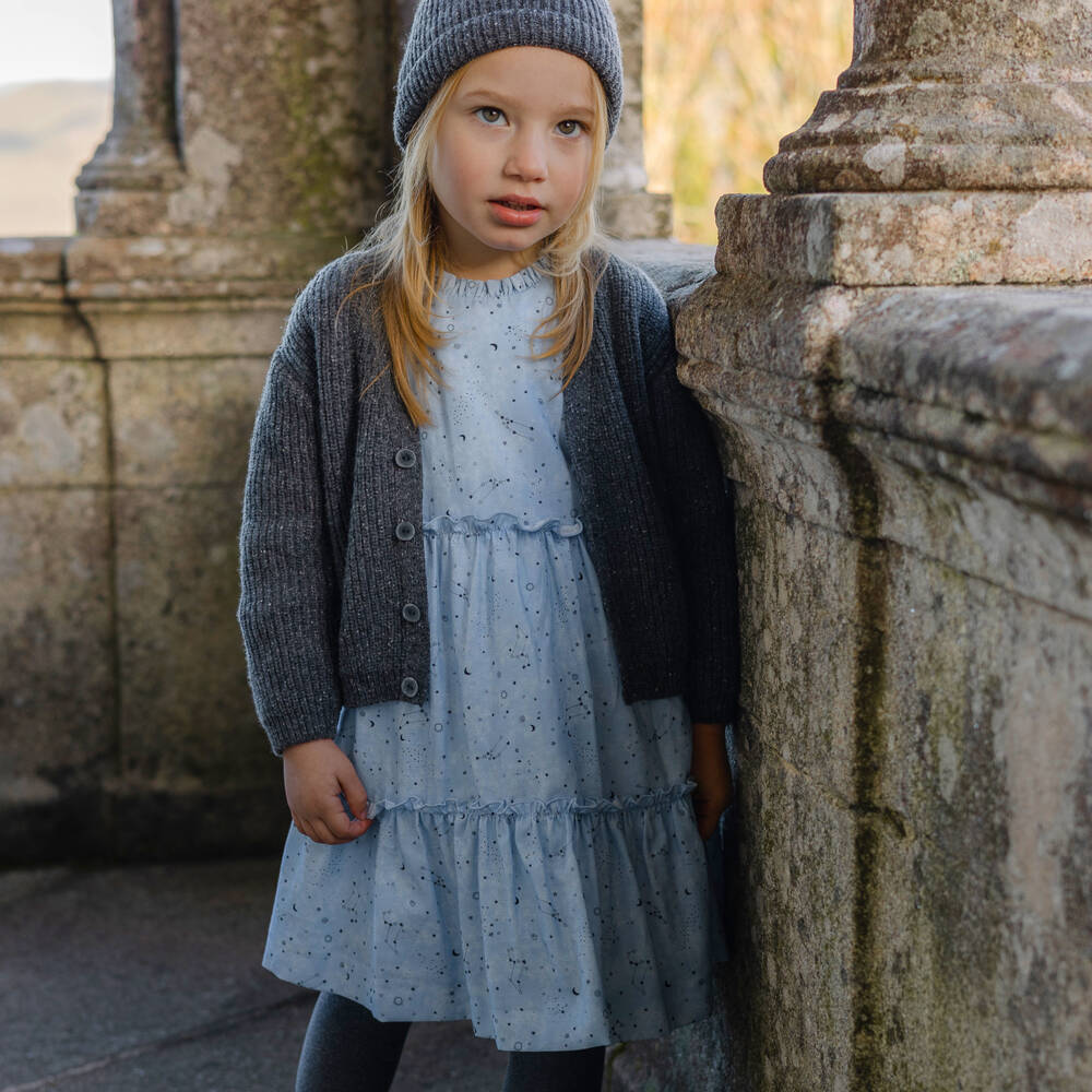 PAZ Rodríguez-فستان قطن لون أزرق | Childrensalon Outlet