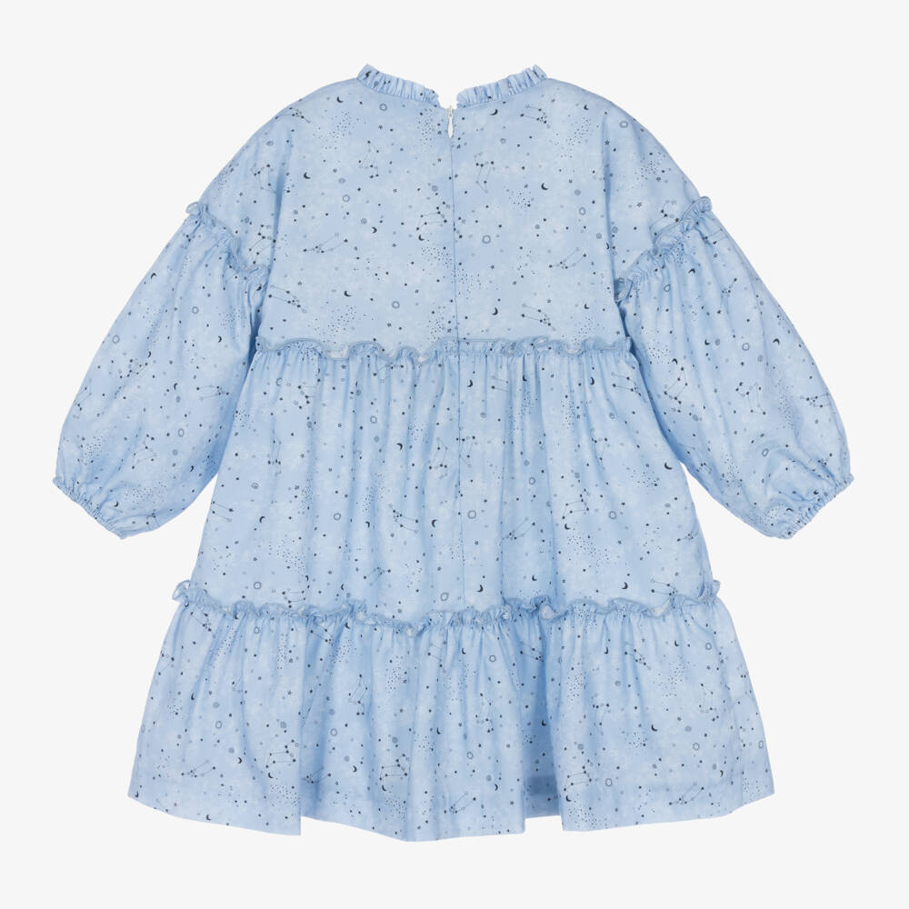 PAZ Rodríguez-فستان قطن لون أزرق | Childrensalon Outlet