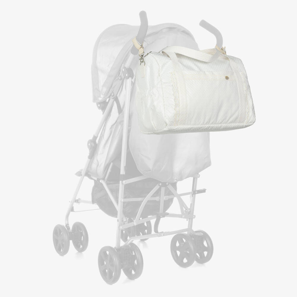 PAZ Rodríguez-Girls Cream Lace Accent Nappy Bag | Childrensalon Outlet