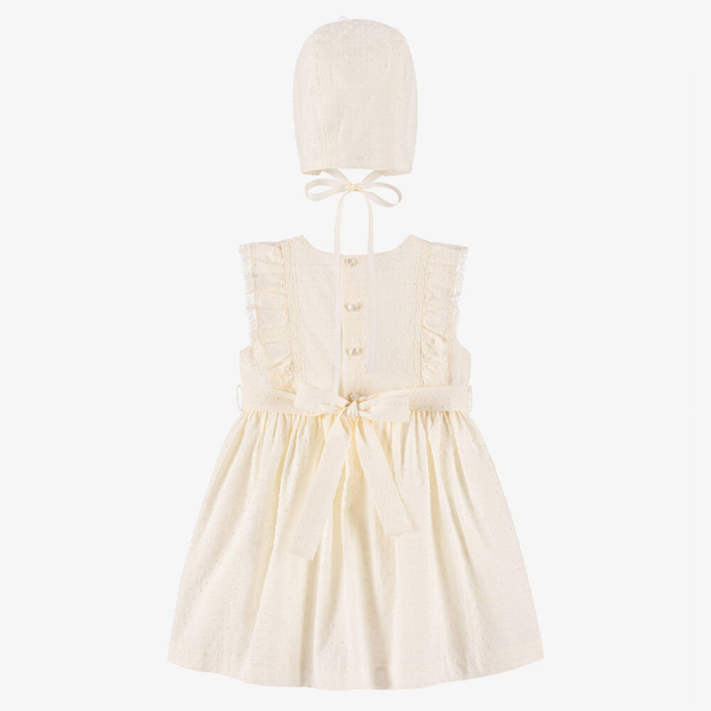 PAZ Rodríguez-Платье кремовое Plumeti для девочек | Childrensalon Outlet