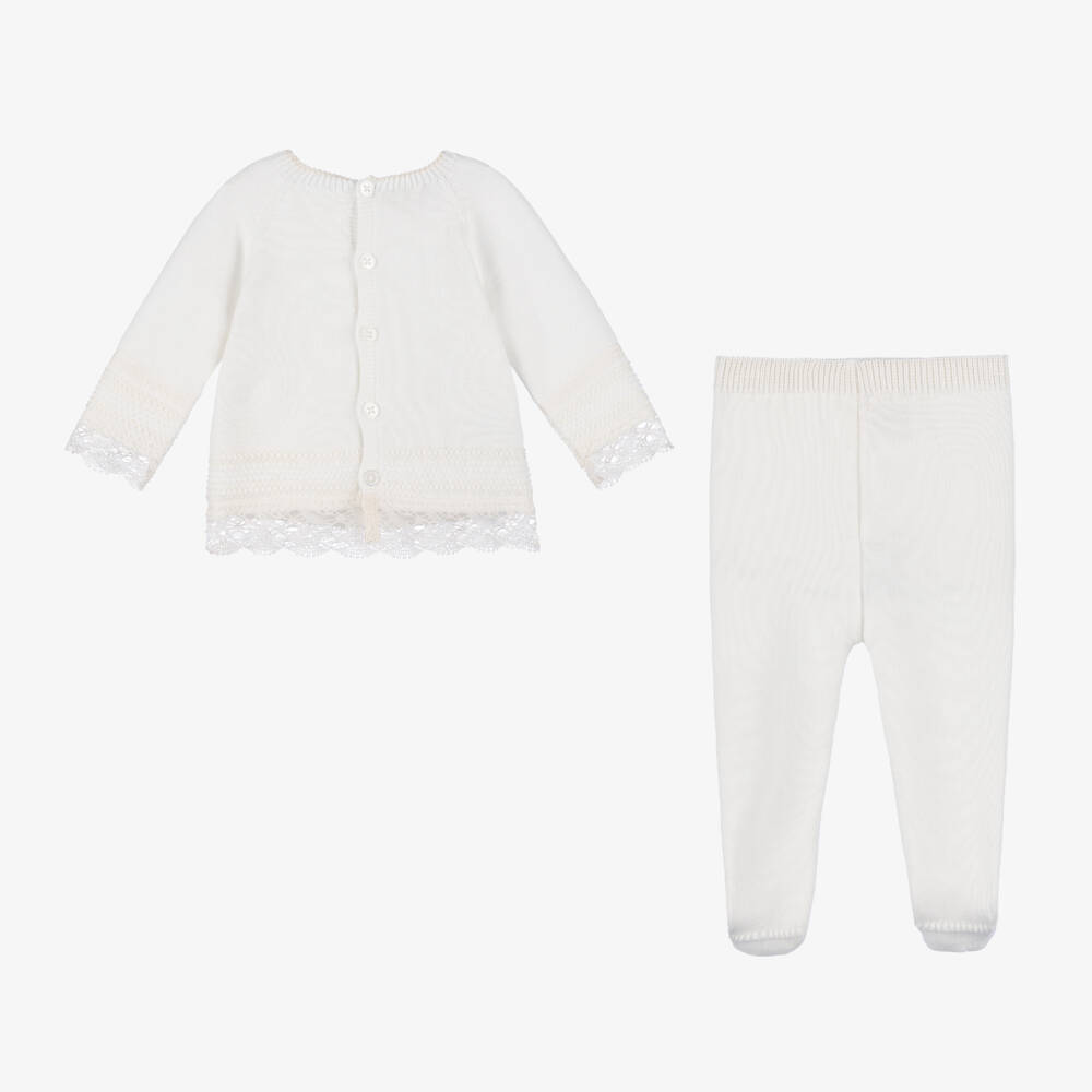 PAZ Rodríguez-Girls Delicate Ivory Cotton Ensemble | Childrensalon Outlet