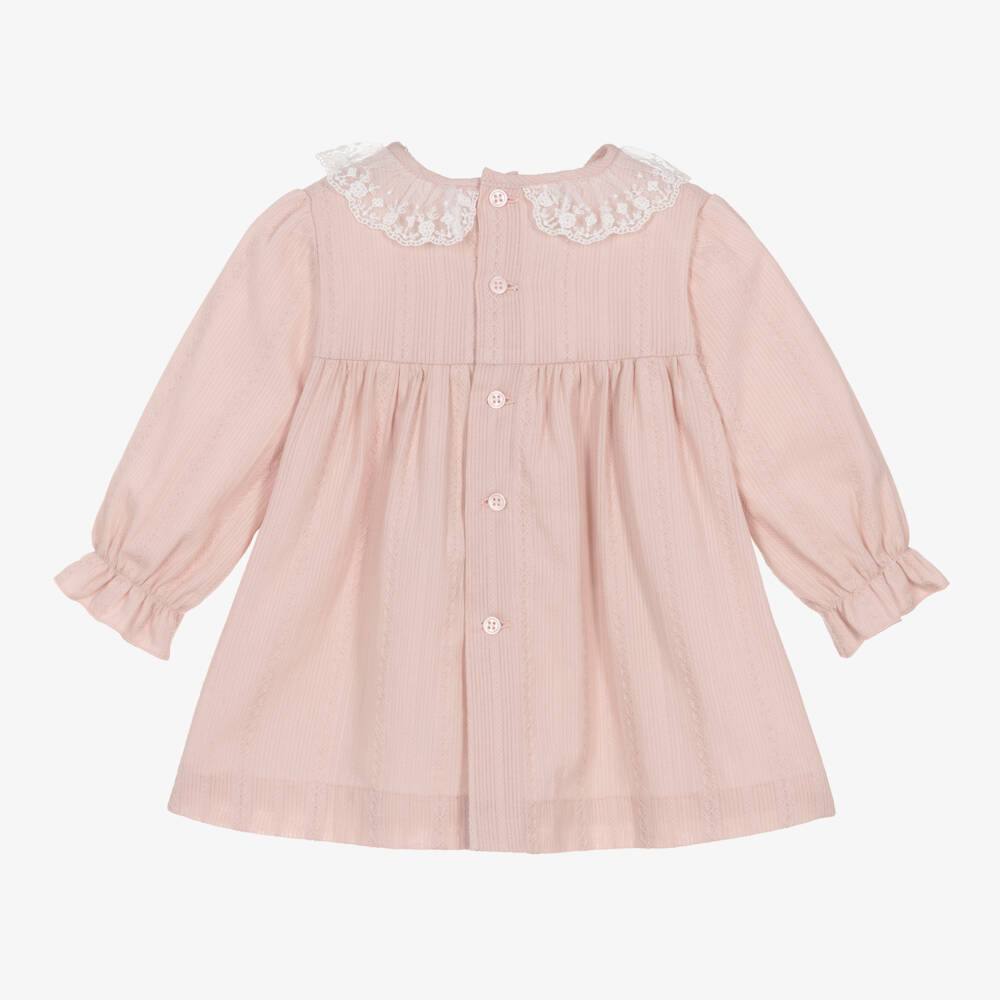 PAZ Rodríguez-فستان قطن لون زهري للمولودات | Childrensalon Outlet