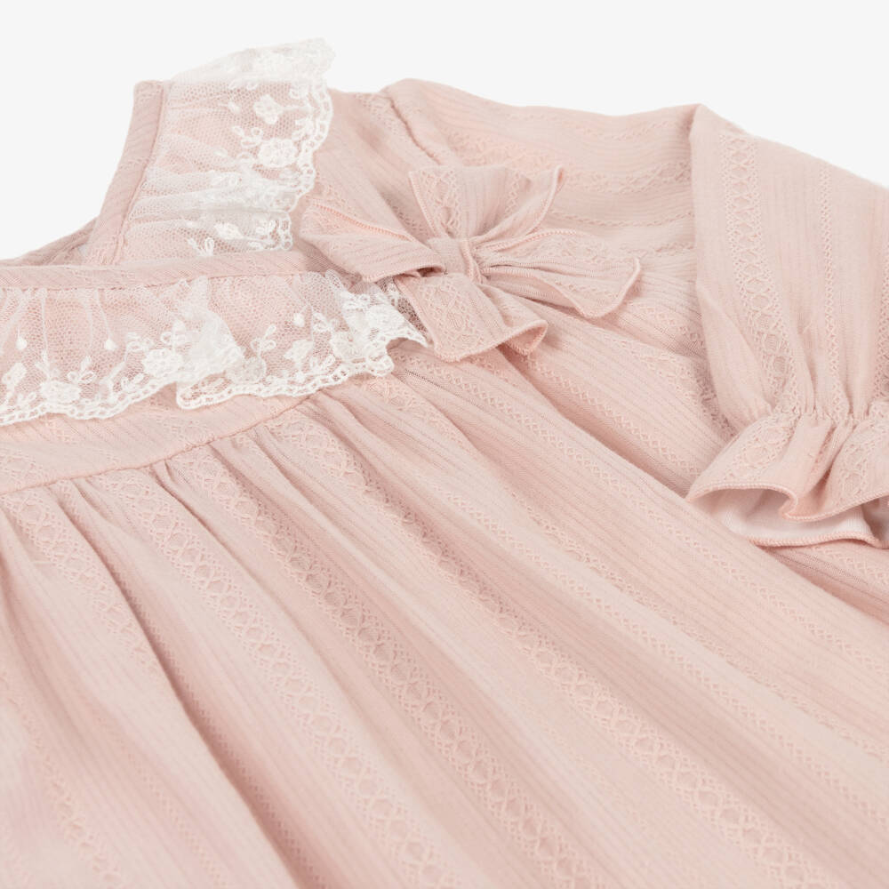 PAZ Rodríguez-فستان قطن لون زهري للمولودات | Childrensalon Outlet