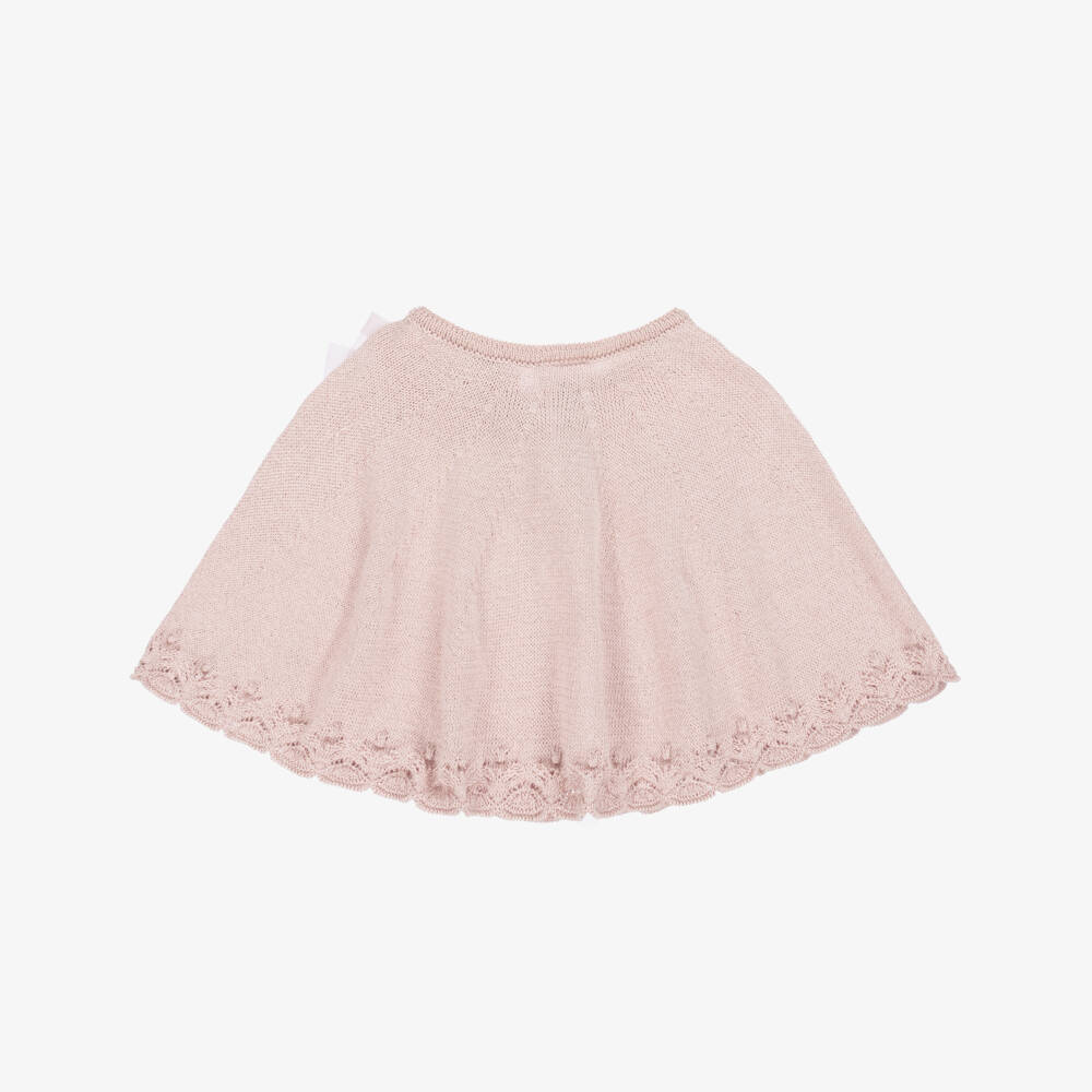 PAZ Rodríguez-Вязаный плед для девочек пыльно-розовый | Childrensalon Outlet