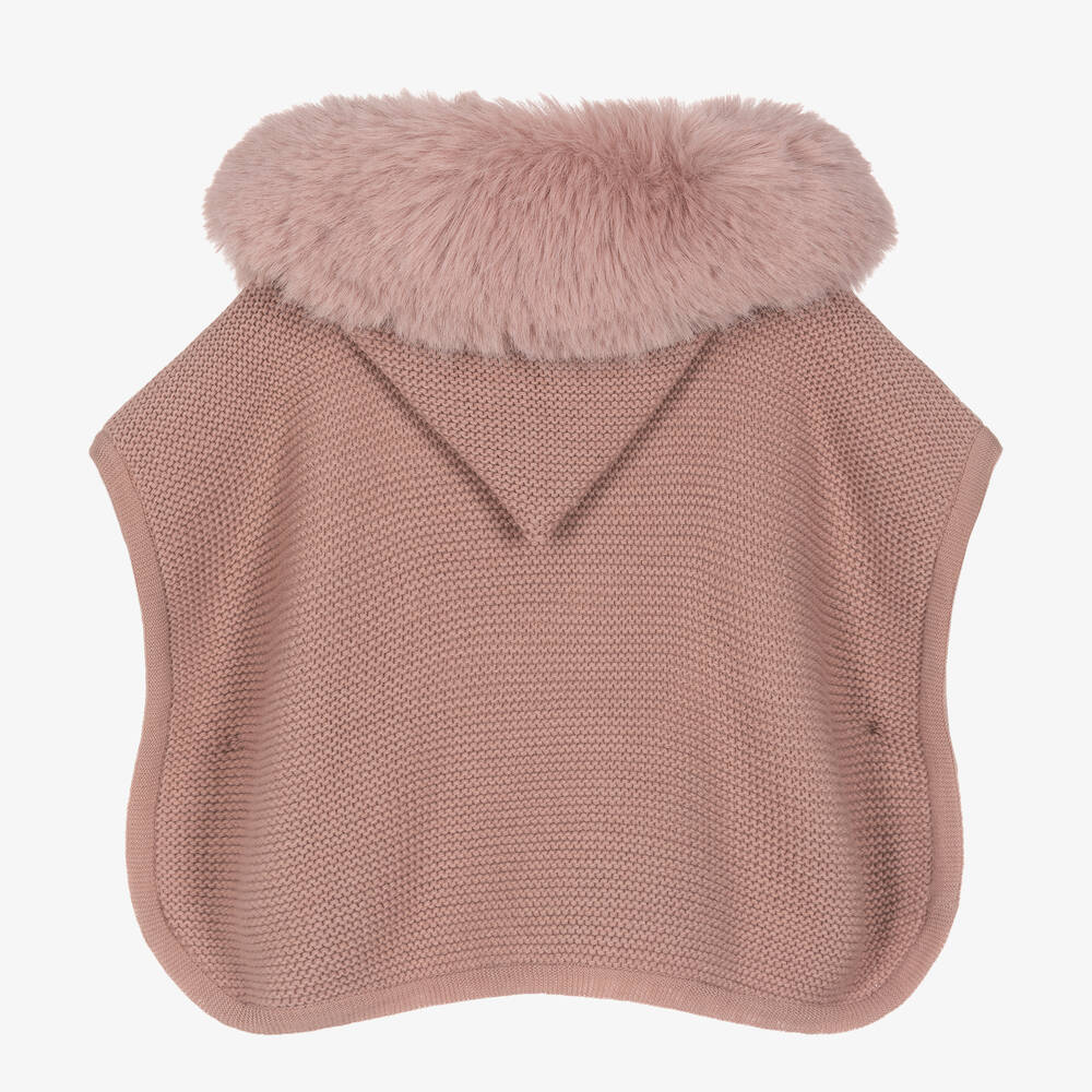 PAZ Rodríguez-Дымчато-розовый шерстяной кейп | Childrensalon Outlet