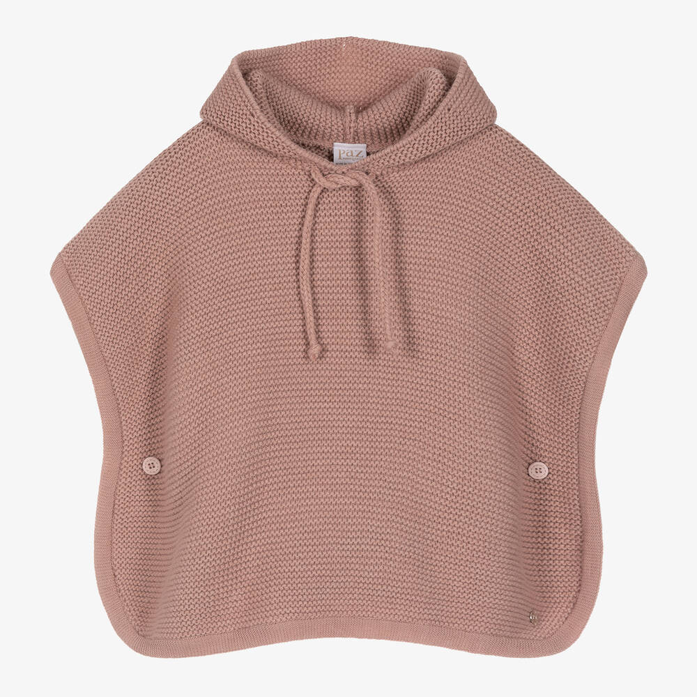 PAZ Rodríguez-Дымчато-розовый шерстяной кейп | Childrensalon Outlet