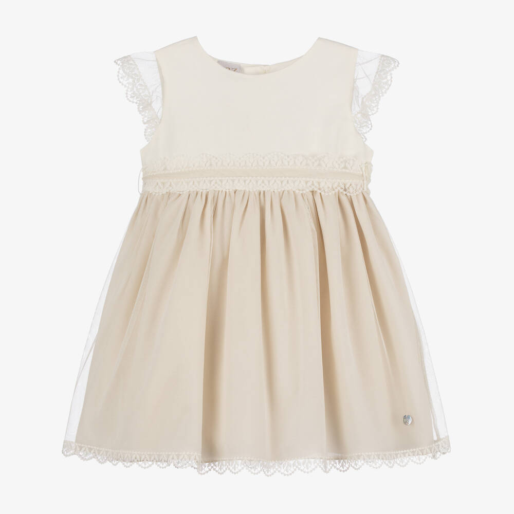 PAZ Rodríguez-Girls Elegant Ivory Ceremony Dress | Childrensalon Outlet